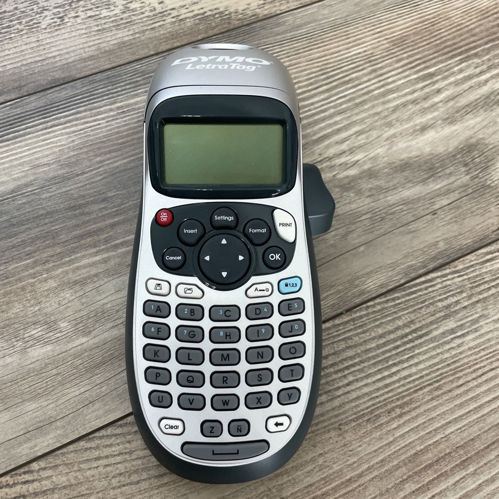 DYMO Letratag Handheld Label Maker LT-100H Gray Silver‎ Portable Tested Working